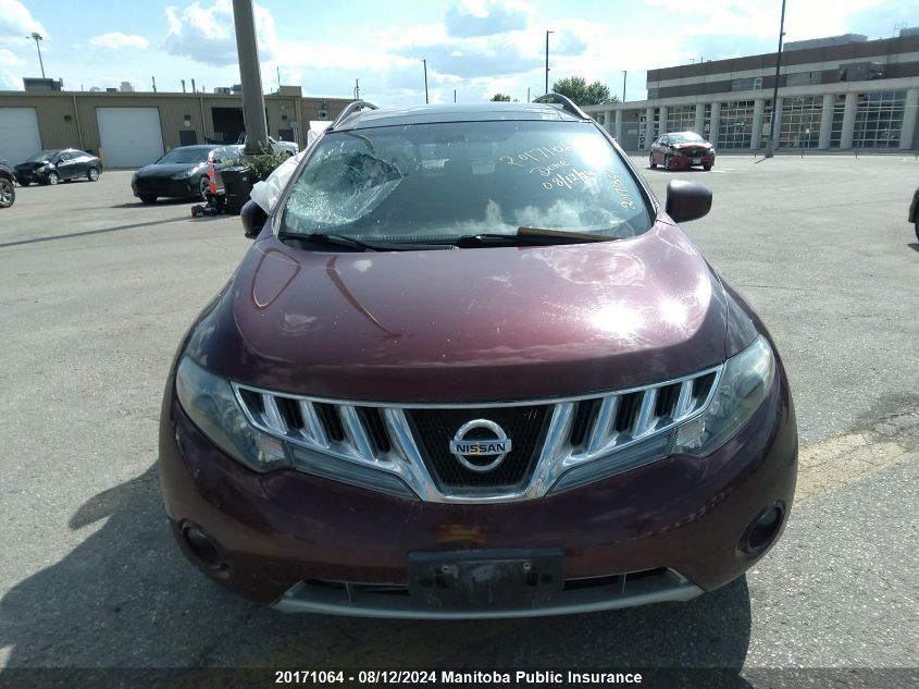 2009 Nissan Murano Sl VIN: JN8AZ18W89W112021 Lot: 20171064