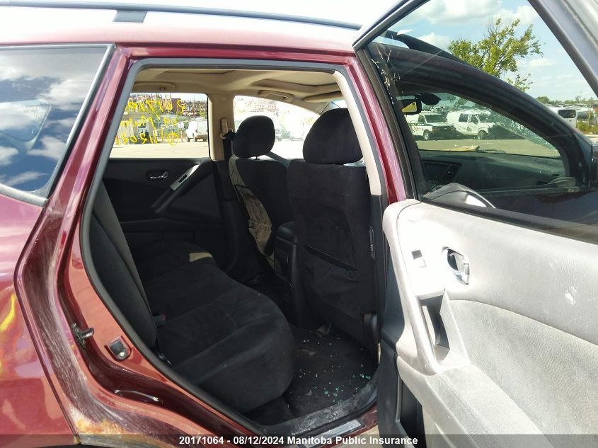 2009 Nissan Murano Sl VIN: JN8AZ18W89W112021 Lot: 20171064