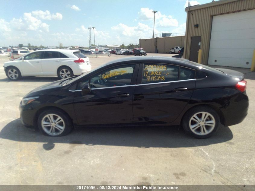 2017 Chevrolet Cruze Lt Turbo VIN: 1G1BE5SMXH7195348 Lot: 20171095
