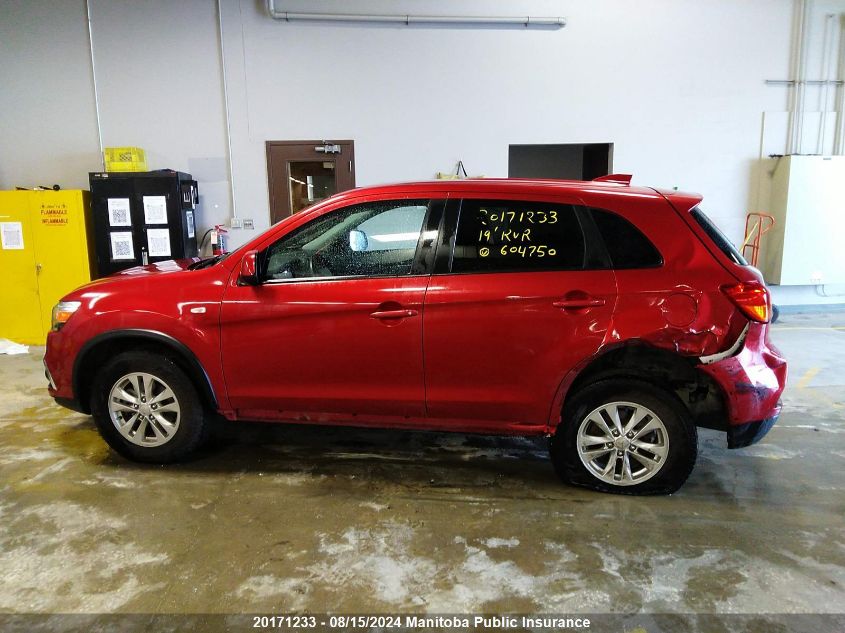 2019 Mitsubishi Rvr Se VIN: JA4AJ3AU1KU604750 Lot: 20171233