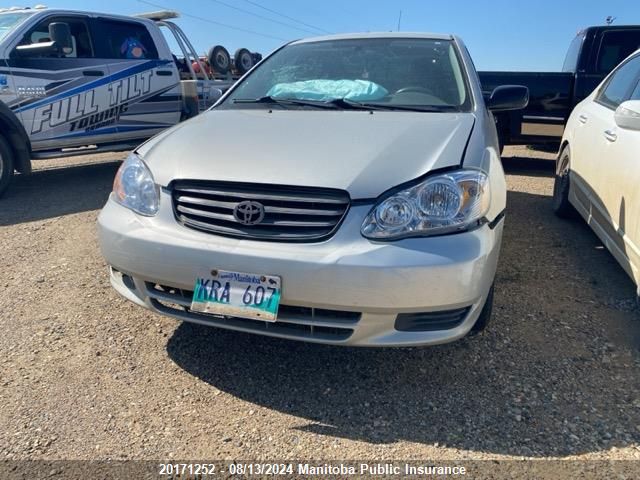 2004 Toyota Corolla Ce VIN: 2T1BR32E84C798820 Lot: 20171252