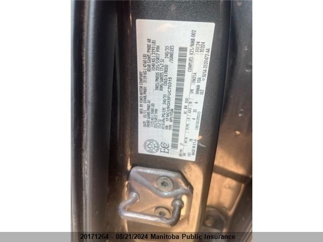 2015 Ford Escape Se VIN: 1FMCU9GX5FUC70315 Lot: 20171264