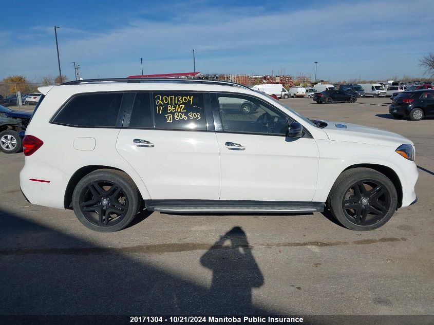 2017 Mercedes Benz Gls550 VIN: 4JGDF7DE1HA806803 Lot: 20171304