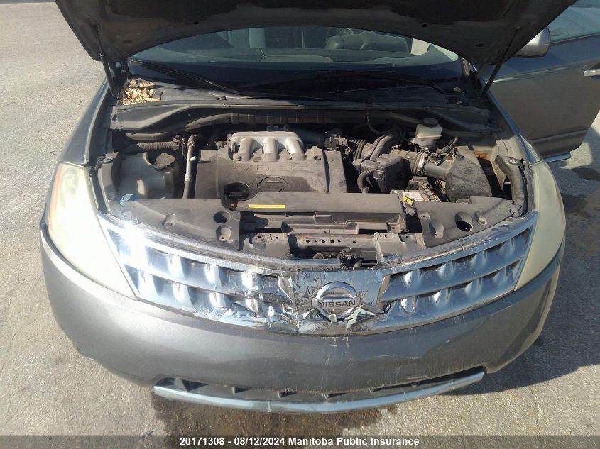 2006 Nissan Murano Sl VIN: JN8AZ08W26W520519 Lot: 20171308