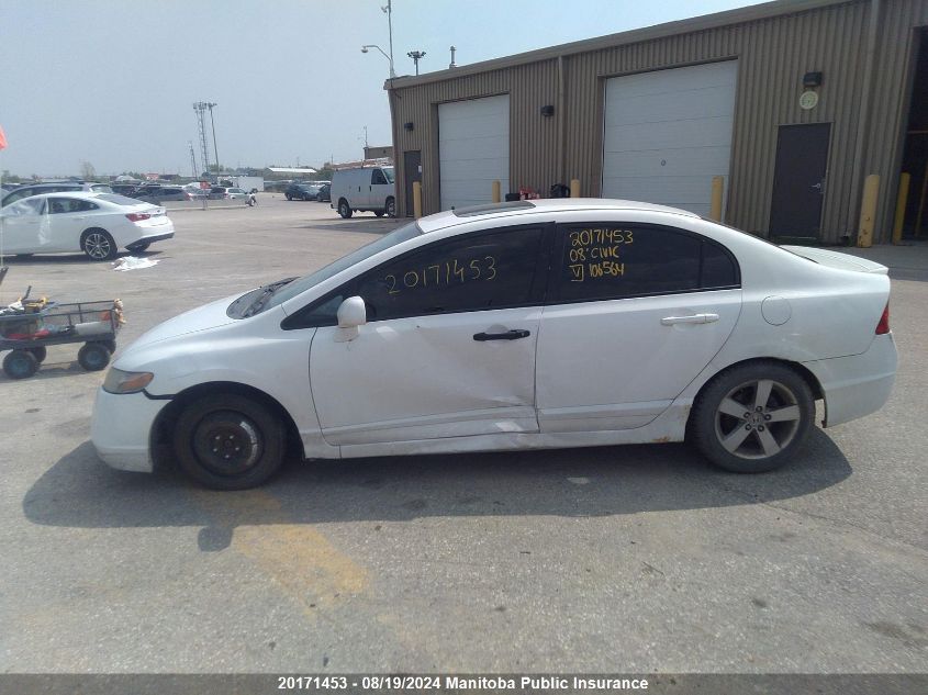 2008 Honda Civic Lx VIN: 2HGFA16538H106564 Lot: 20171453