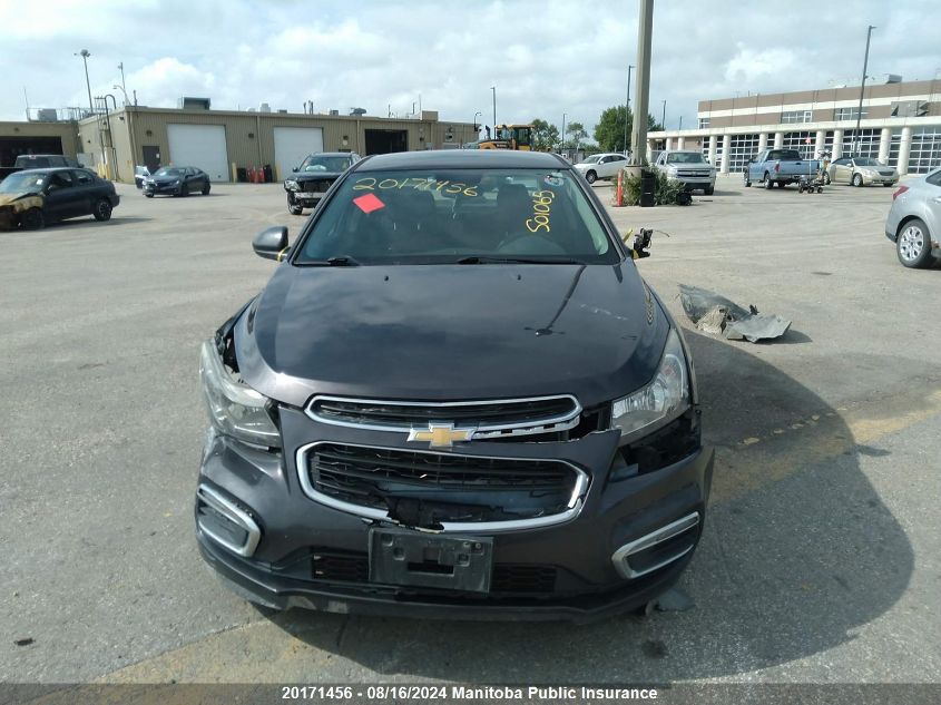 2016 Chevrolet Cruze Lt Turbo VIN: 1G1PE5SB6G7166920 Lot: 20171456