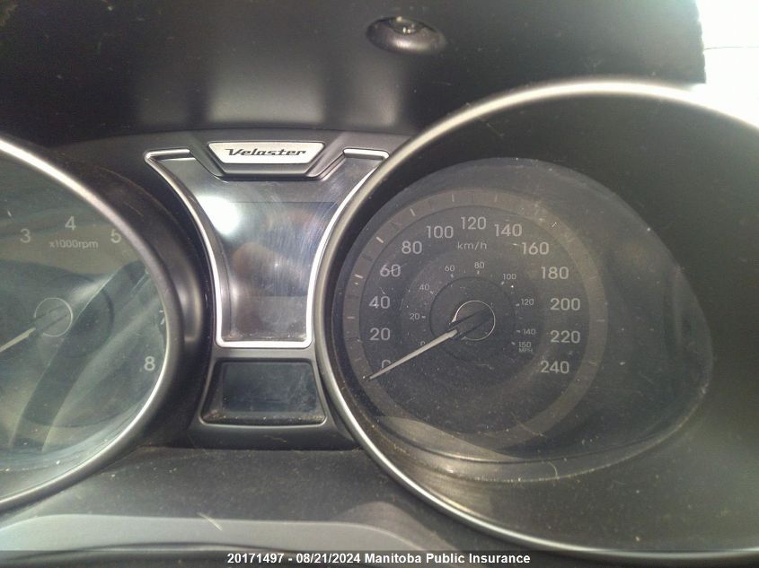 2014 Hyundai Veloster Turbo VIN: KMHTC6AE9EU185789 Lot: 20171497