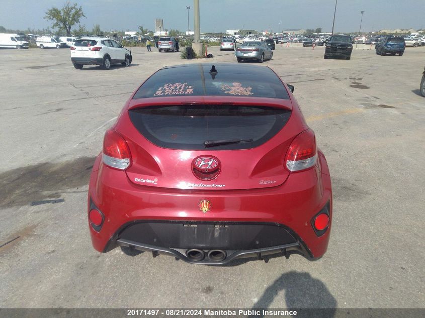 2014 Hyundai Veloster Turbo VIN: KMHTC6AE9EU185789 Lot: 20171497