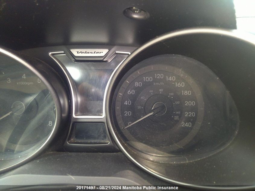 2014 Hyundai Veloster Turbo VIN: KMHTC6AE9EU185789 Lot: 20171497