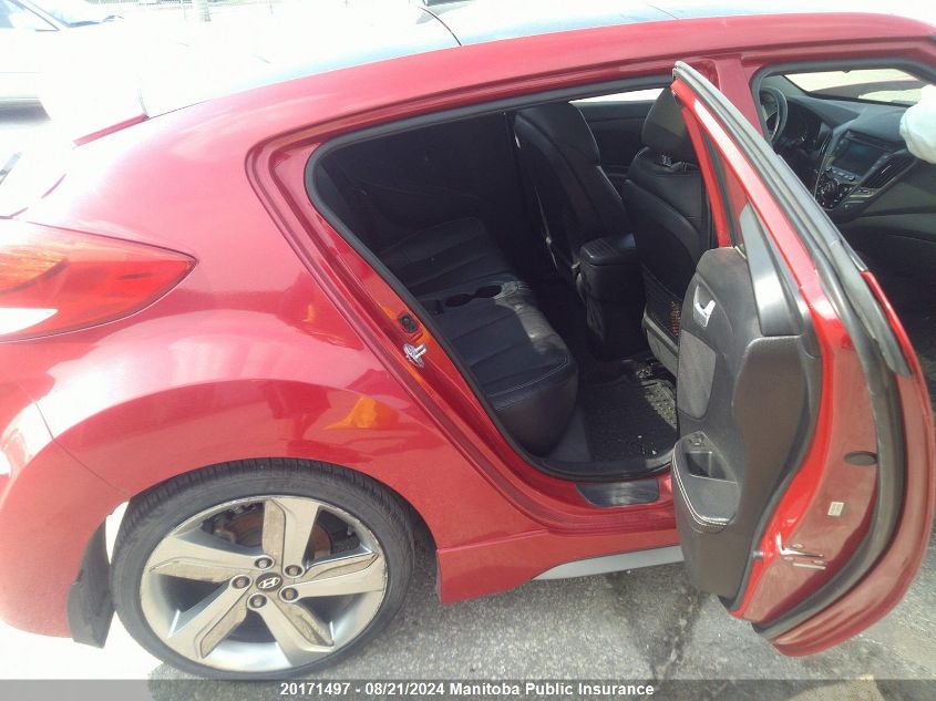 2014 Hyundai Veloster Turbo VIN: KMHTC6AE9EU185789 Lot: 20171497