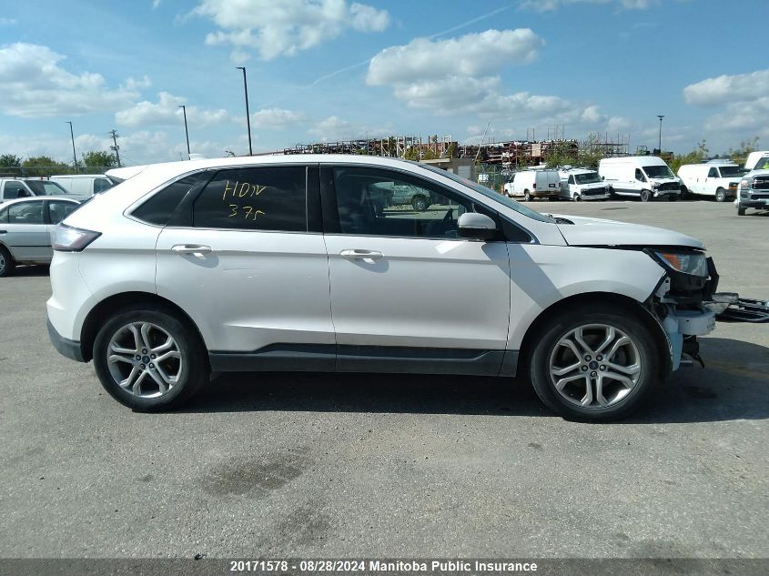 2018 Ford Edge Titanium VIN: 2FMPK4K92JBC61296 Lot: 20171578