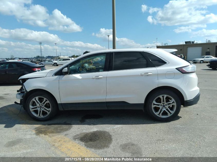 2018 Ford Edge Titanium VIN: 2FMPK4K92JBC61296 Lot: 20171578
