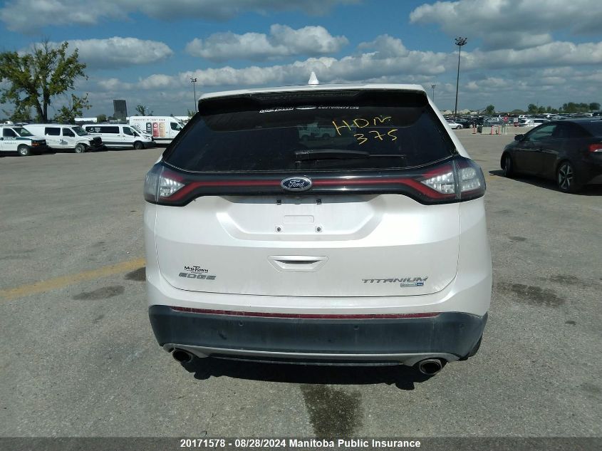 2018 Ford Edge Titanium VIN: 2FMPK4K92JBC61296 Lot: 20171578