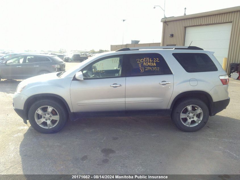 2011 GMC Acadia Sle VIN: 1GKKVPED6BJ294357 Lot: 20171662