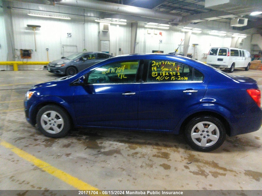 2014 Chevrolet Sonic Lt VIN: 1G1JC5EH8E4182952 Lot: 20171704