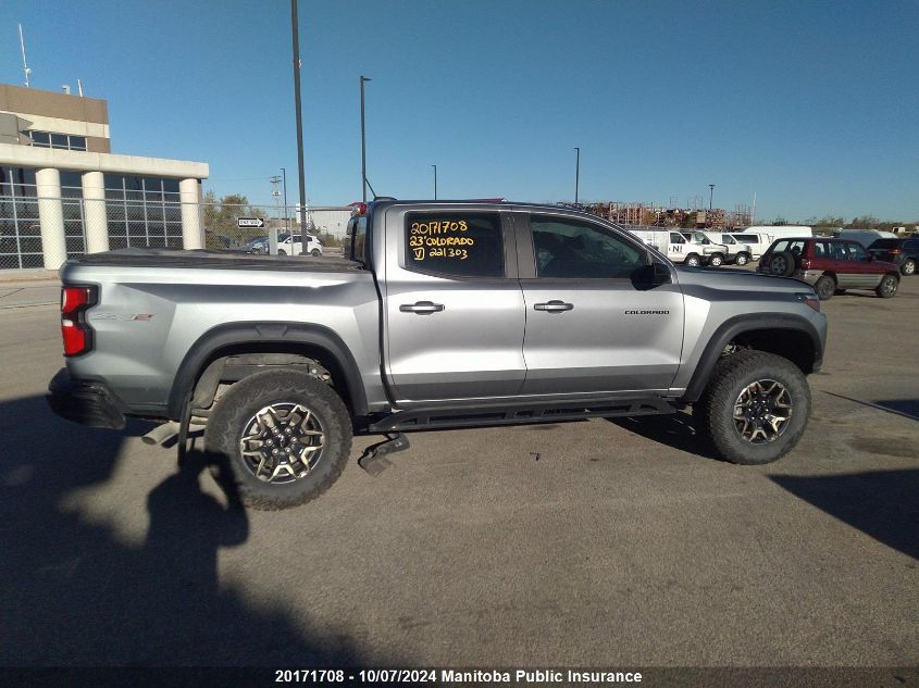 2023 Chevrolet Colorado Zr2 Crew Cab VIN: 1GCPTFEK4P1221303 Lot: 20171708