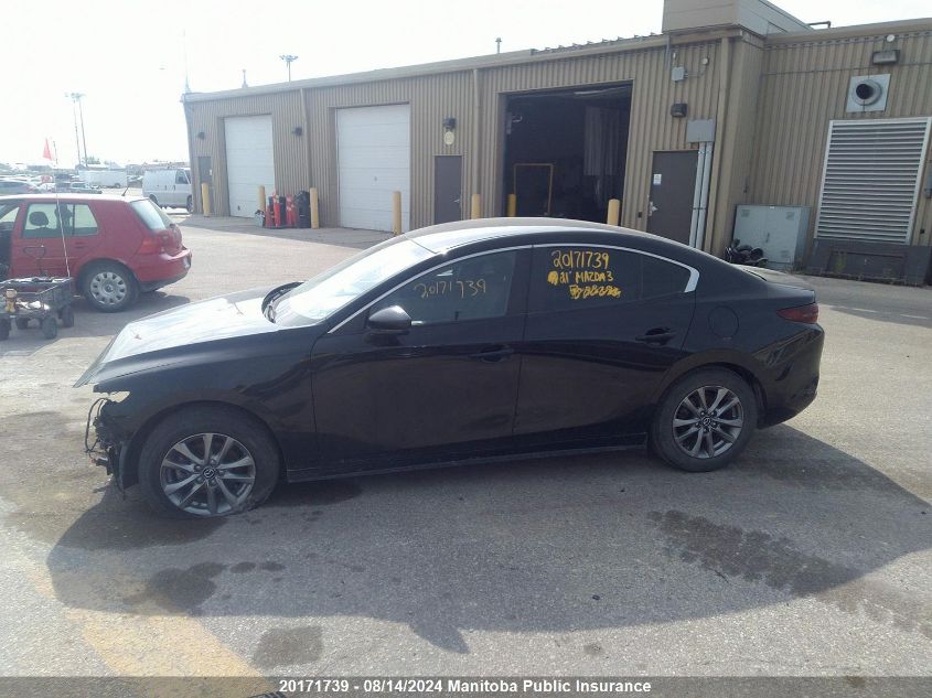 2021 Mazda Mazda3 Gs VIN: JM1BPACL2M1333252 Lot: 20171739