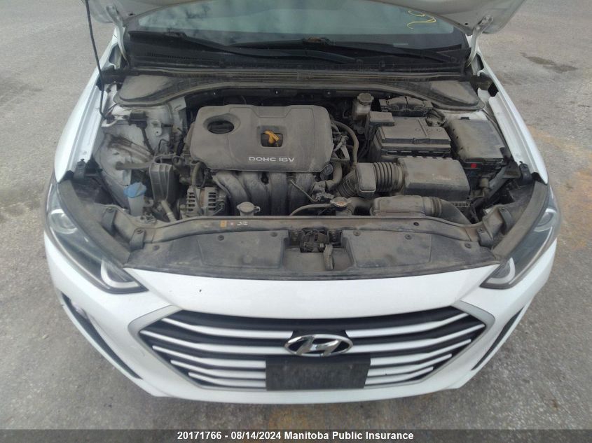 2017 Hyundai Elantra Gl VIN: KMHD84LFXHU421077 Lot: 20171766