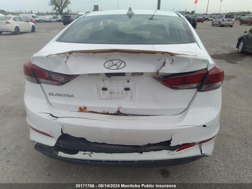 2017 Hyundai Elantra Gl VIN: KMHD84LFXHU421077 Lot: 20171766