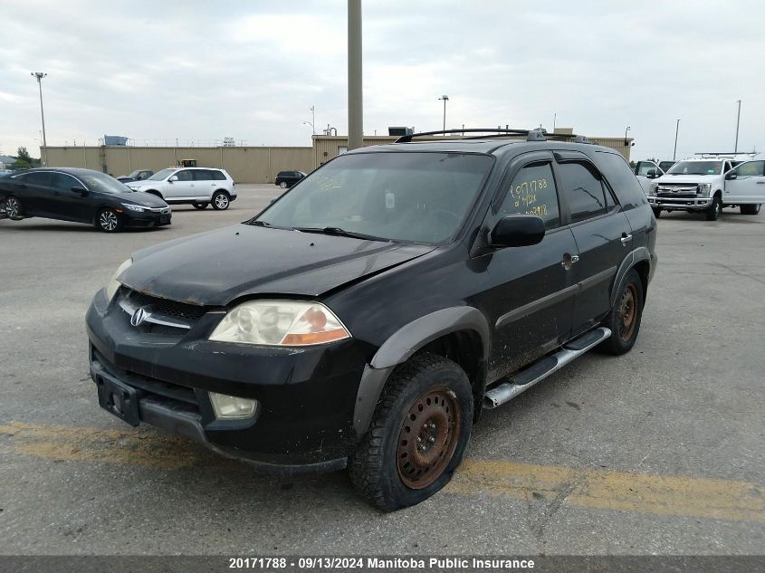 2001 Acura Mdx VIN: 2HNYD18611H002918 Lot: 20171788