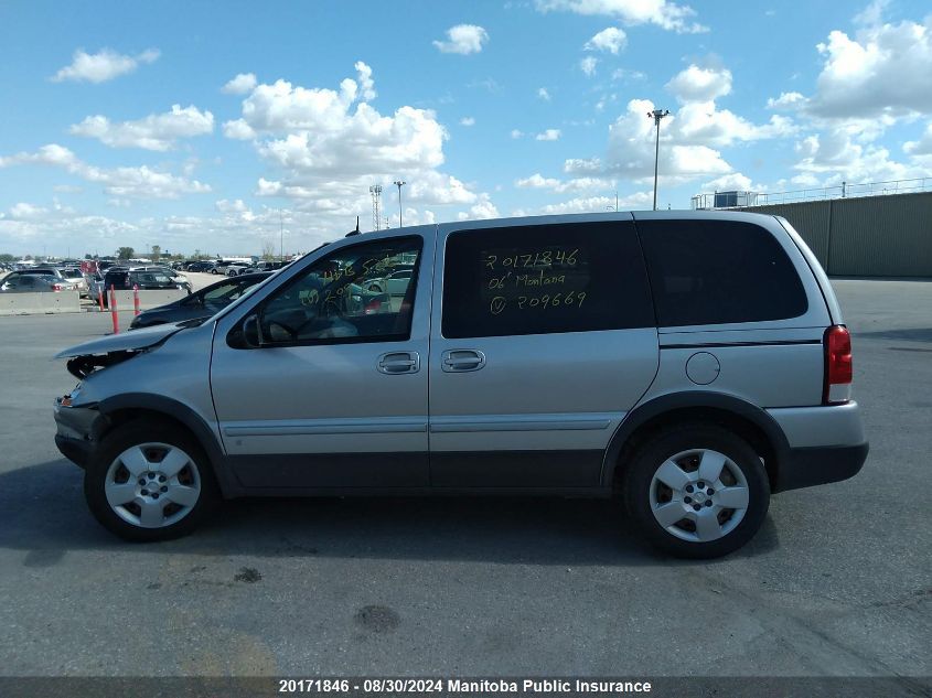 2006 Pontiac Montana Sv6 Sv6 VIN: 1GMDU03L66D209669 Lot: 20171846