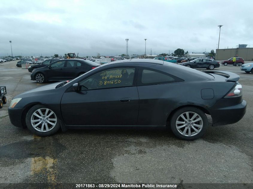 2004 Honda Accord Ex-L VIN: 1HGCM72634A801650 Lot: 20171863