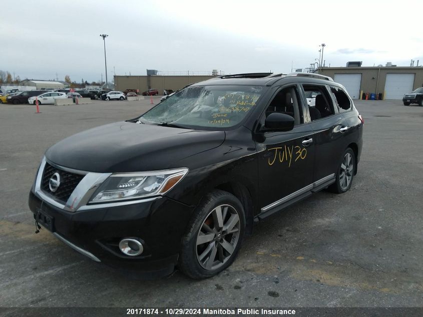 2014 Nissan Pathfinder Platinum VIN: 5N1AR2MM2EC638707 Lot: 20171874