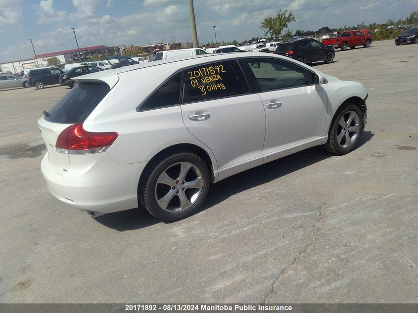 2009 Toyota Venza V6 VIN: 4T3BK11A09U011198 Lot: 20171892