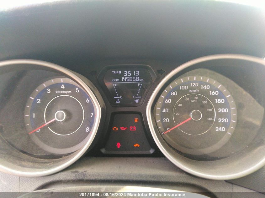 2013 Hyundai Elantra Gls VIN: KMHDH6AE6DU021114 Lot: 20171894