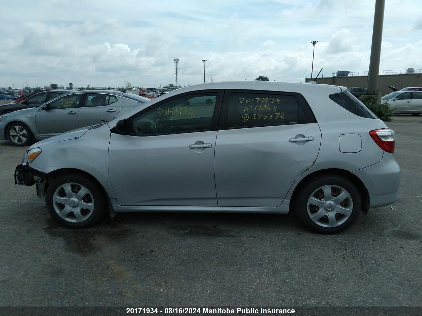 2010 Toyota Matrix VIN: 2T1KU4EE2AC375372 Lot: 20171934