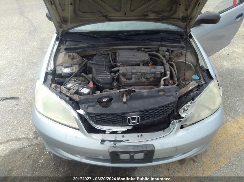 2004 Honda Civic Dx VIN: 1HGEM21274L812214 Lot: 20172027