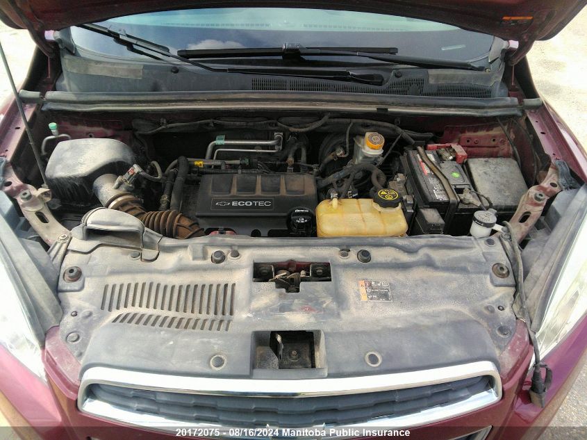 2015 Chevrolet Trax Lt VIN: 3GNCJRSB0FL151503 Lot: 20172075