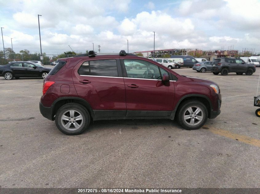 2015 Chevrolet Trax Lt VIN: 3GNCJRSB0FL151503 Lot: 20172075