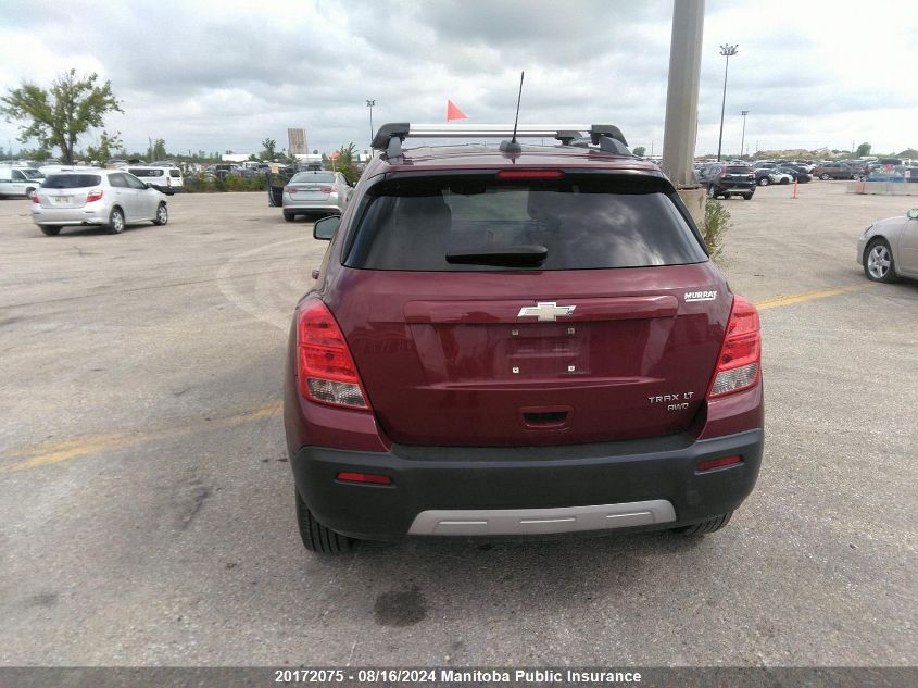 2015 Chevrolet Trax Lt VIN: 3GNCJRSB0FL151503 Lot: 20172075