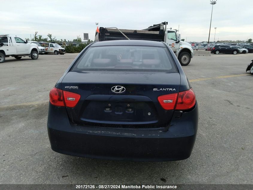 2009 Hyundai Elantra Gls VIN: KMHDU45DX9U545262 Lot: 20172126