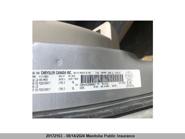 2009 Dodge Grand Caravan Anniversary Edtn VIN: 2D8HN44E29R688850 Lot: 20172163