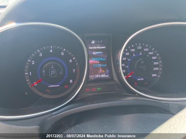 2013 Hyundai Santa Fe 2.0T VIN: 5XYZUDLA9DG031691 Lot: 20172203