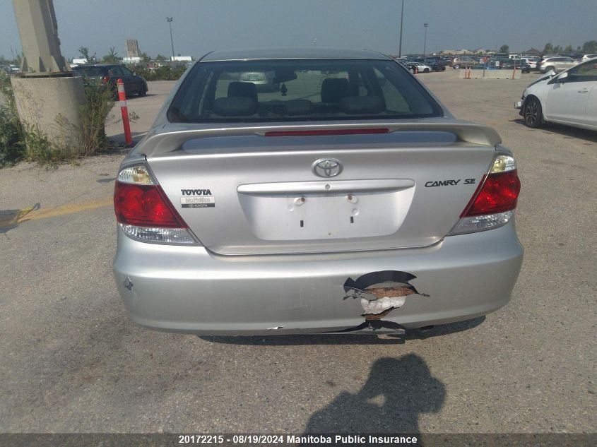 2005 Toyota Camry Se VIN: 4T1BE32K85U592060 Lot: 20172215