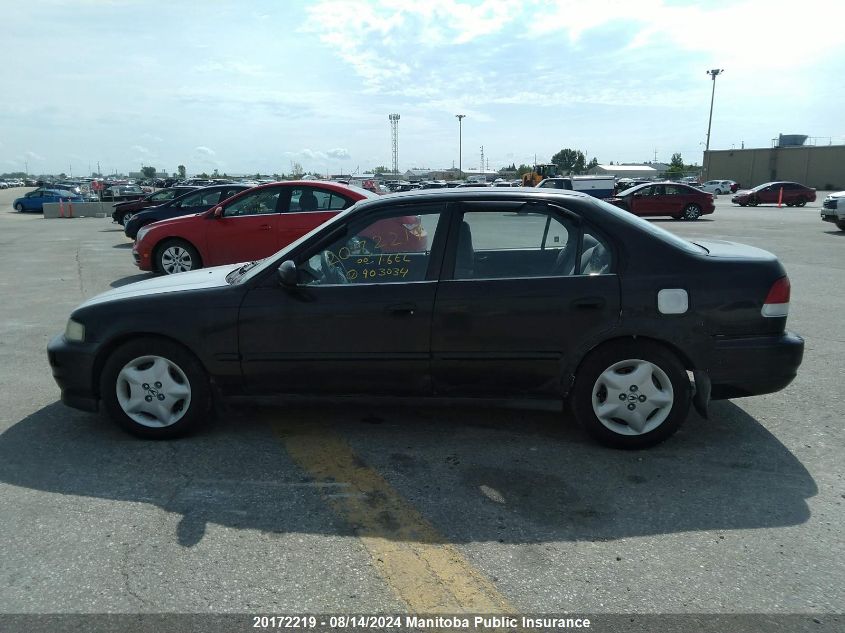 2000 Acura 1.6 El VIN: 2HHMB4643YH903034 Lot: 20172219