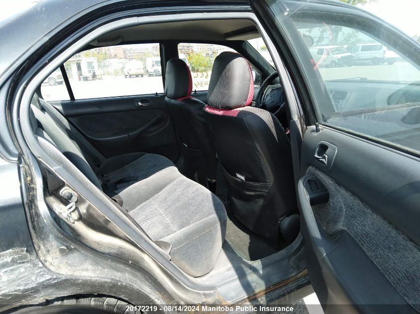 2000 Acura 1.6 El VIN: 2HHMB4643YH903034 Lot: 20172219