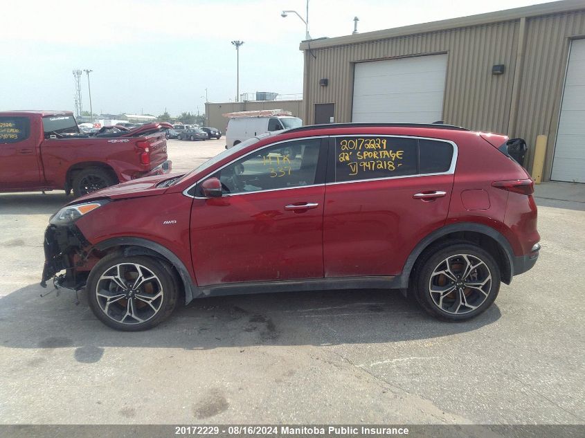 2022 Kia Sportage Sx Turbo VIN: KNDPRCA65N7947218 Lot: 20172229