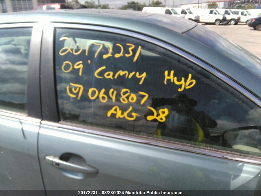 2009 Toyota Camry Hybrid VIN: 4T1BB46K69U064807 Lot: 20172231