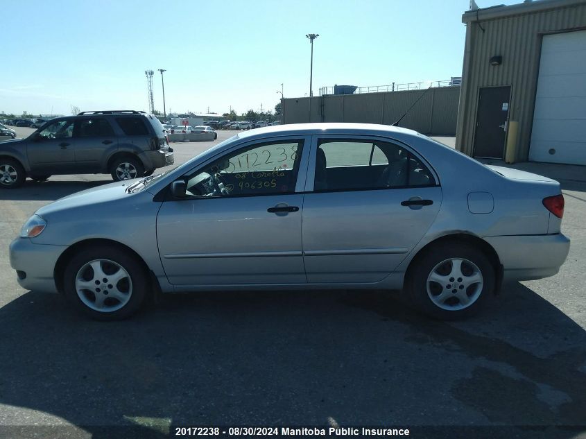 2008 Toyota Corolla Ce VIN: 2T1BR32E08C906305 Lot: 20172238