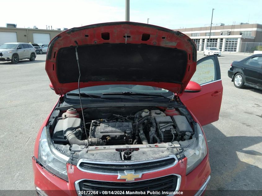 2016 Chevrolet Cruze Lt Turbo VIN: 1G1PE5SB7G7104023 Lot: 20172264