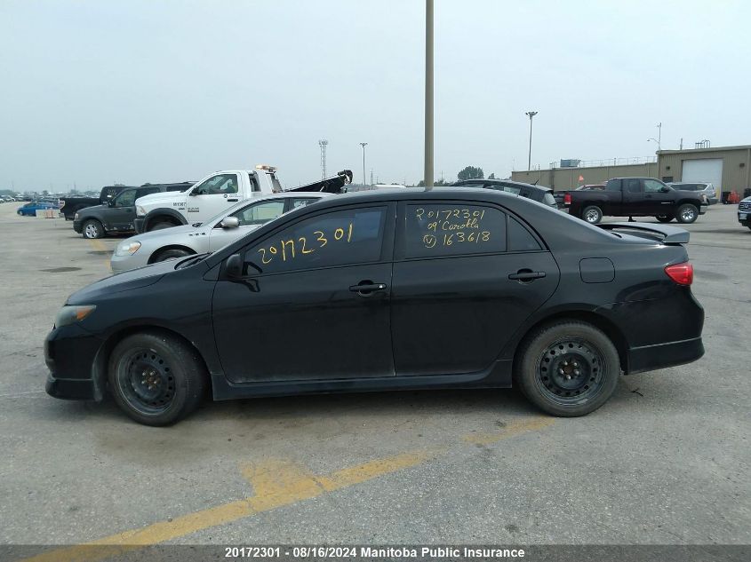 2009 Toyota Corolla S VIN: 2T1BU40E79C163618 Lot: 20172301