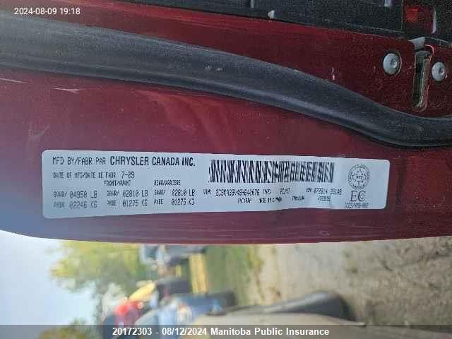 2009 Chrysler 300 Limited VIN: 2C3KA33V49H640076 Lot: 20172303