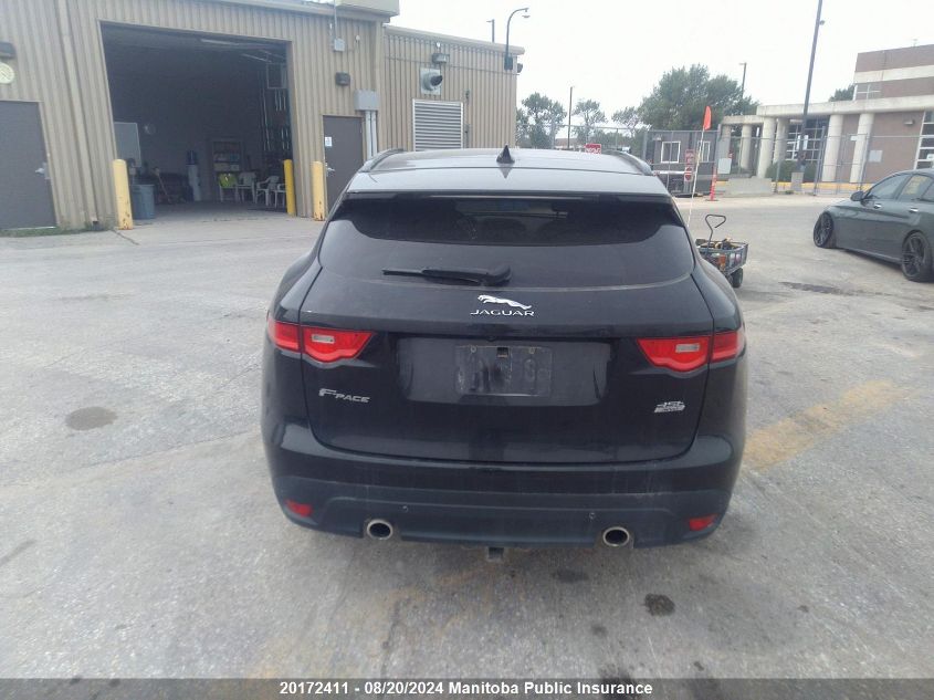 2017 Jaguar F-Pace 35T VIN: SADCK2BV6HA057616 Lot: 20172411