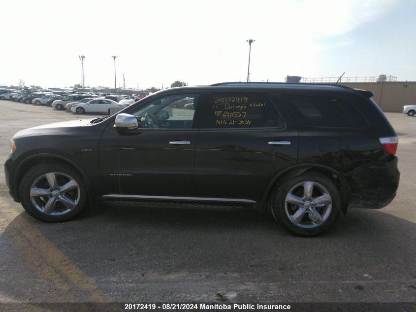 2011 Dodge Durango Citadel VIN: 1D4SE5GT5BC630527 Lot: 20172419