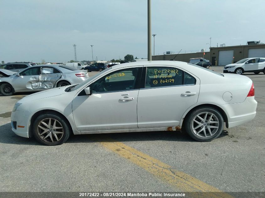 2012 Ford Fusion Sel V6 VIN: 3FAHP0CG4CR202129 Lot: 20172422