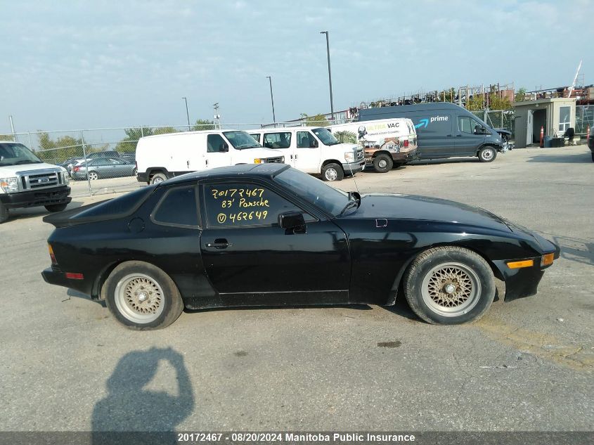 1983 Porsche 944 VIN: WP0AA0945DN462649 Lot: 20172467